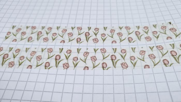 Washi Tape rosa Tulpen